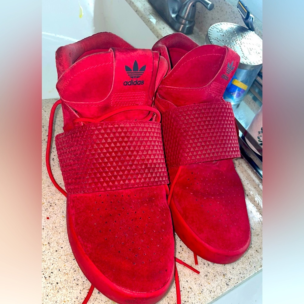 Red adidas big boy
